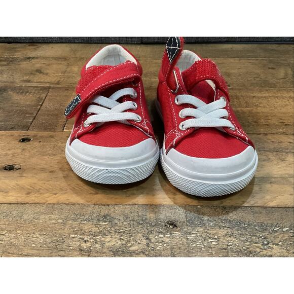 Footmate Jordan Red Size 4 Toddler Canvas Hook and Loop - Ships Free - Picture 6 of 6